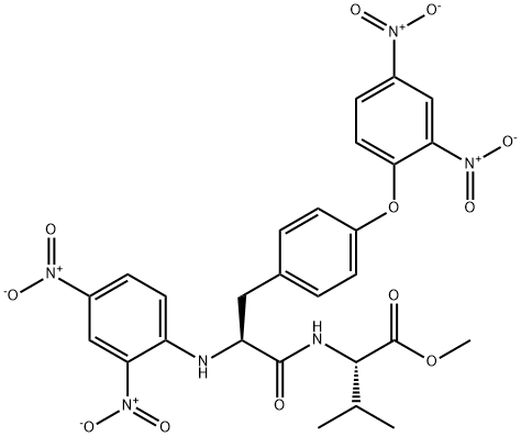N,O-Bis(2,4-dinitrophenyl)-L-Tyr-L-Val-OMe结构式