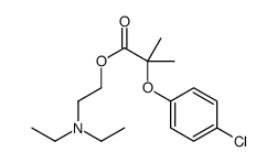 2-(diethylamino)ethyl 2-(4-chlorophenoxy)-2-methylpropanoate结构式