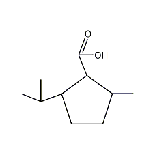 5-Isopropyl-2-methyl-1-cyclopentenylcarboxylic acid Structure
