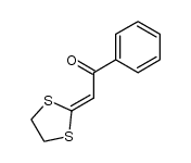 2-(1,3-dithiolan-2-ylidene)-1-phenylethanone结构式