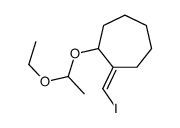 1-(1-ethoxyethoxy)-2-(iodomethylidene)cycloheptane结构式