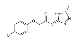 2-(4-chloro-3-methylphenoxy)-N-(2-methyltetrazol-5-yl)acetamide结构式