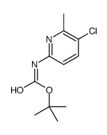 tert-butyl N-(5-chloro-6-methylpyridin-2-yl)carbamate Structure
