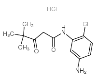 N-(5-氨基-2-氯苯基)-4,4-二甲基-3-氧代戊酰胺结构式