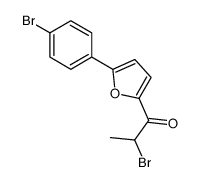 2-bromo-1-[5-(4-bromophenyl)furan-2-yl]propan-1-one Structure