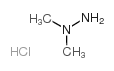 1,1-二甲基肼盐酸盐结构式
