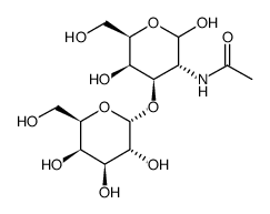 2-乙酰氨基-2-脱氧-3-o-(alpha-d-氟代半乳糖)-D-半乳糖结构式
