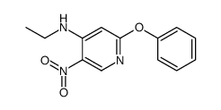 N-ethyl-5-nitro-2-phenoxypyridin-4-amine结构式