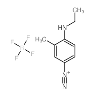 4-Ethylamino-3-methylbenzenediazonium tetrafluoroborate结构式