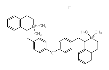 1-[[4-[4-[(2,2-dimethyl-3,4-dihydro-1H-isoquinolin-1-yl)methyl]phenoxy]phenyl]methyl]-2,2-dimethyl-3,4-dihydro-1H-isoquinoline Structure