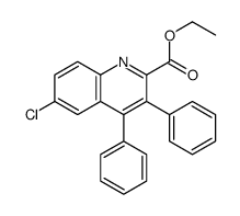 ethyl 6-chloro-3,4-diphenylquinoline-2-carboxylate Structure