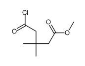 methyl 5-chloro-3,3-dimethyl-5-oxopentanoate Structure