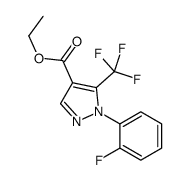 5-(三氟甲基)-1-(2-氟苯基)-1H-吡唑-4-羧酸乙酯结构式