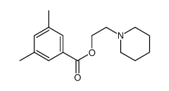 2-piperidin-1-ylethyl 3,5-dimethylbenzoate Structure