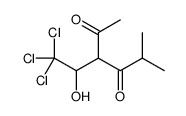 5-methyl-3-(2,2,2-trichloro-1-hydroxyethyl)hexane-2,4-dione结构式