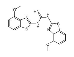 1,2-bis(4-methoxy-1,3-benzothiazol-2-yl)guanidine结构式
