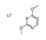 lithium,2,4-dimethoxy-5H-pyrimidin-5-ide结构式