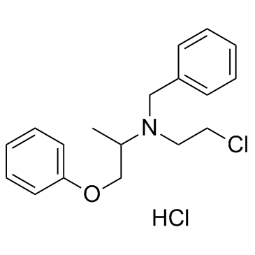 苯氧苄胺结构式