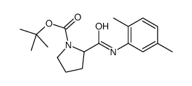 tert-butyl 2-[(2,5-dimethylphenyl)carbamoyl]pyrrolidine-1-carboxylate Structure