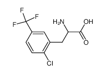 2-CHLORO-5-(TRIFLUOROMETHYL)-DL-PHENYLALANINE structure