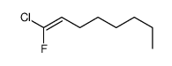 1-chloro-1-fluorooct-1-ene结构式
