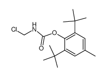 Chloromethyl-carbamic acid 2,6-di-tert-butyl-4-methyl-phenyl ester结构式
