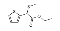 ethyl α-methylthio-2-thiopheneacetate结构式