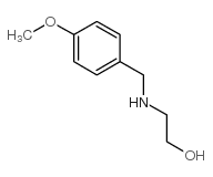 2-(4-甲氧基苄基氨基)乙醇结构式