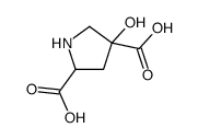 2,4-Pyrrolidinedicarboxylicacid,4-hydroxy-(9CI) Structure