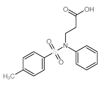 b-Alanine,N-[(4-methylphenyl)sulfonyl]-N-phenyl-结构式