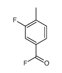 Benzoyl fluoride, 3-fluoro-4-methyl- (9CI) Structure