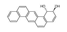 rac-(1R,2R)-1,2-dihydroxy-1,2-dihydrodibenz[a,h]anthracene结构式
