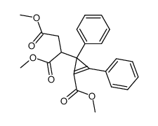 2-(2-Methoxycarbonyl-1,3-diphenyl-cycloprop-2-enyl)-succinic acid dimethyl ester结构式