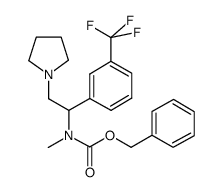 1-吡咯烷-2-(3-三氟甲基苯基)-2-(n-cbz-n-甲基)氨基乙烷结构式
