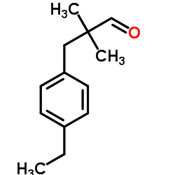 3-(4-Ethylphenyl)-2,2-dimethylpropanal structure
