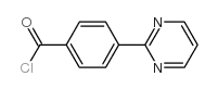 4-嘧啶基-2-苯甲酰氯结构式