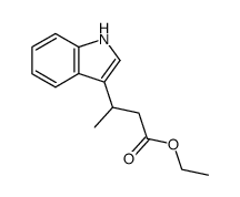 ethyl ester of 3-(3-indolyl)butyric acid Structure