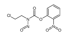 o-nitrophenyl N-(2-chloroethyl)-N-nitrosocarbamate结构式