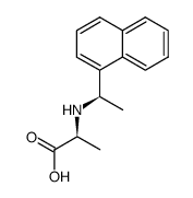 ((R)-1-(naphthalen-1-yl)ethyl)-L-alanine结构式