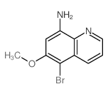 5-bromo-6-methoxy-quinolin-8-amine结构式