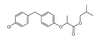 2-methylpropyl 2-[4-[(4-chlorophenyl)methyl]phenoxy]propanoate结构式