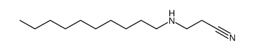 N-decyl-β-alanine nitrile Structure