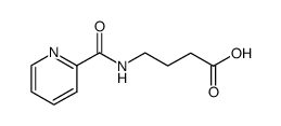 N-α-Pyridylcarbonyl-γ-aminobutyric acid Structure
