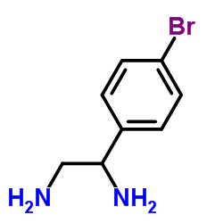 1-(4-Bromophenyl)-1,2-ethanediamine结构式