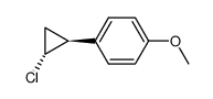 p-Methoxy-(trans-2-chlorocyclopropyl)benzene Structure