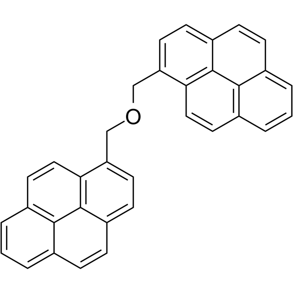 di-(1-pyrenylmethyl)ether structure