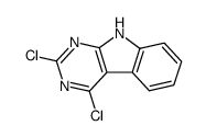 1,3-dichloro-5H-pyrimido[4,5-b]indole结构式