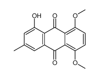 1-hydroxy-5,8-dimethoxy-3-methylanthracene-9,10-dione结构式