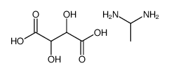 2,3-dihydroxybutanedioic acid,ethane-1,1-diamine Structure