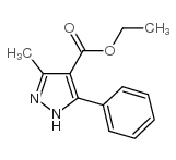 3-甲基-5-苯基-1H-吡唑-4-羧酸乙酯结构式